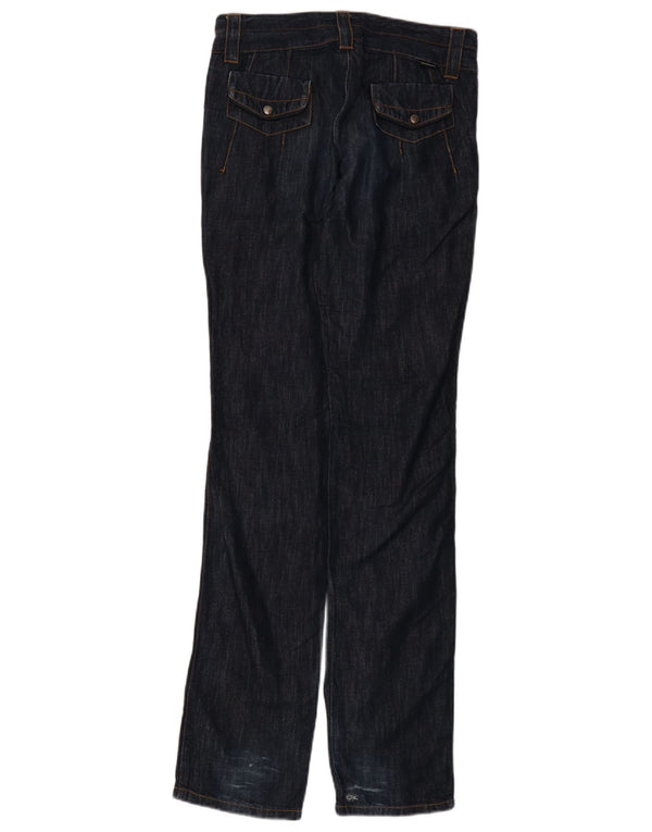 Damskie jeansy proste CALVIN KLEIN W27 L35 Granatowe, bawełniane