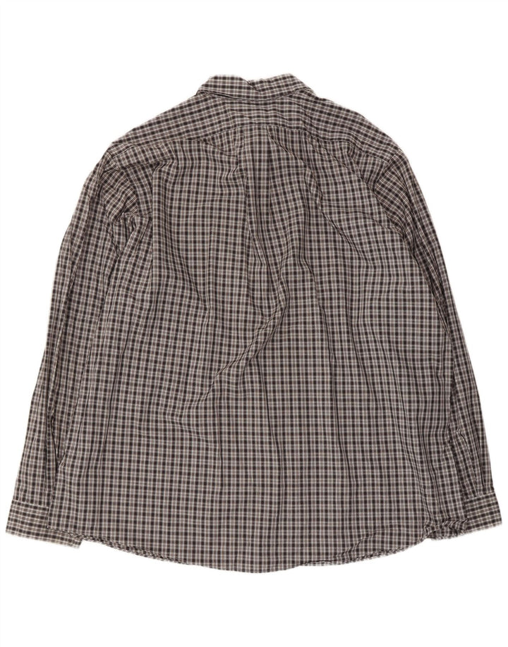 Męska koszula o swobodnym kroju Eddie Bauer 2XL, bawełniana w czarną kratkę
