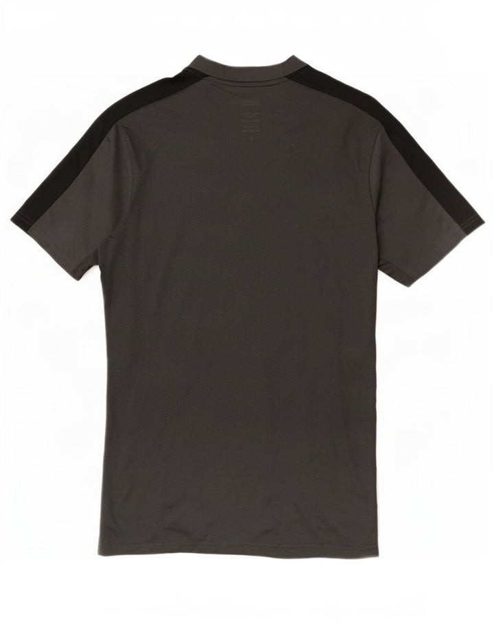 Męska koszulka Nike Dri Fit Slim Top z poliestru w kolorze średnioszarym