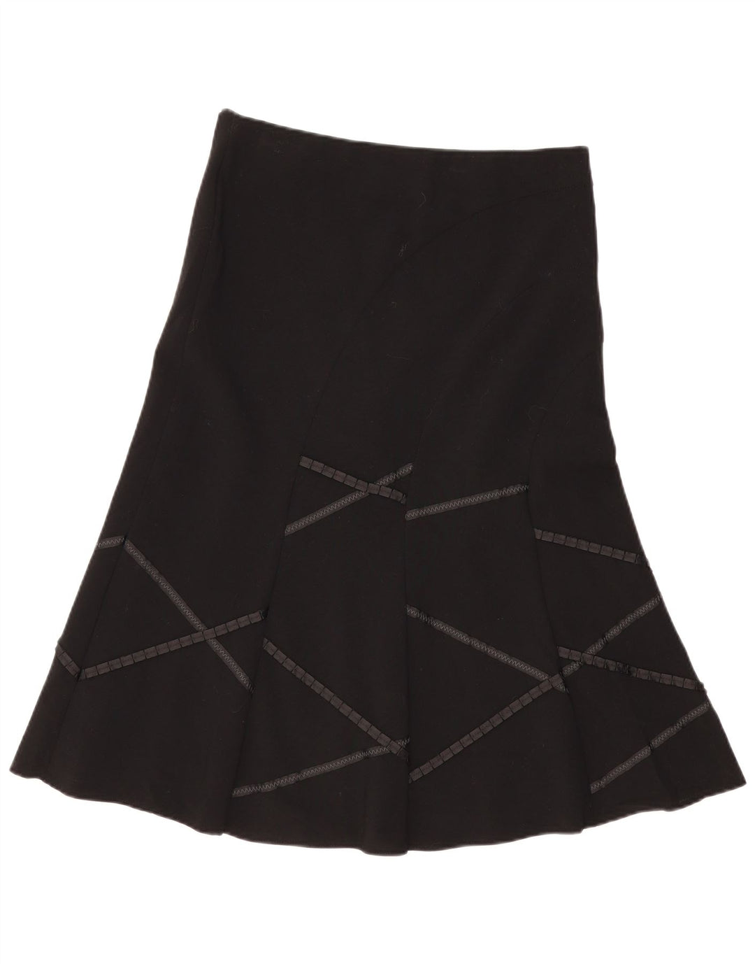 Marks & Spencer Damska spódnica w kształcie litery A UK 12 Medium W34 Czarna geometryczna