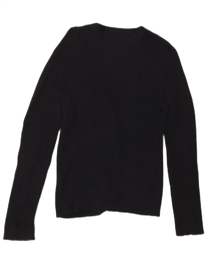 Damski sweter rozpinany Chaps Petite UK 14, średni czarny bawełniany