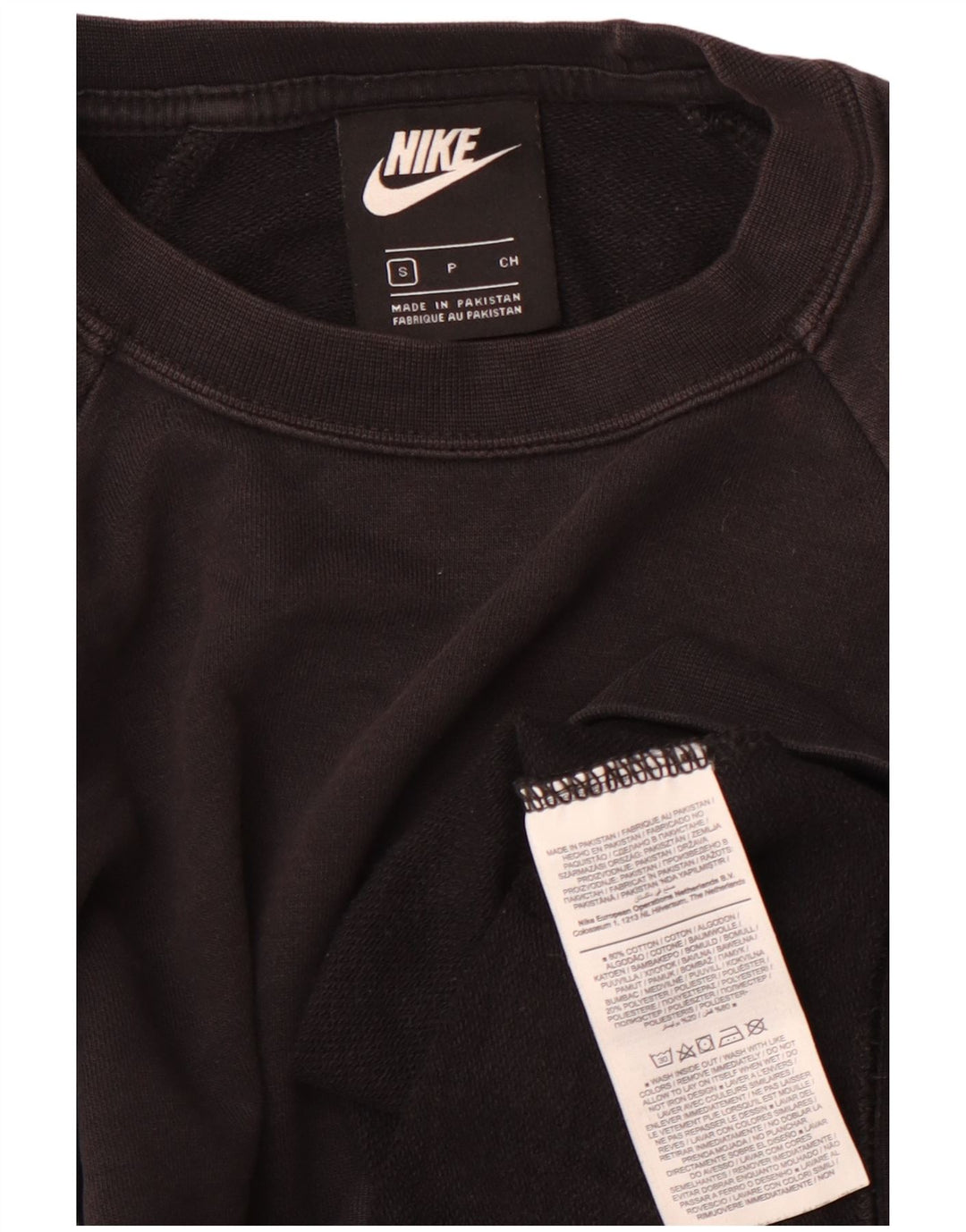 Damski sweter oversize Nike UK 10, mały, czarny, bawełniany