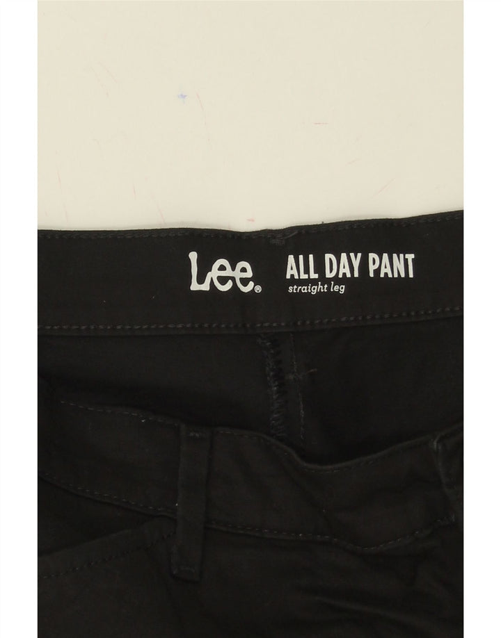 LEE Womens Straight Casual Trousers W32 L33 Black Vintage Lee and Second-Hand Lee from Messina Hembry 