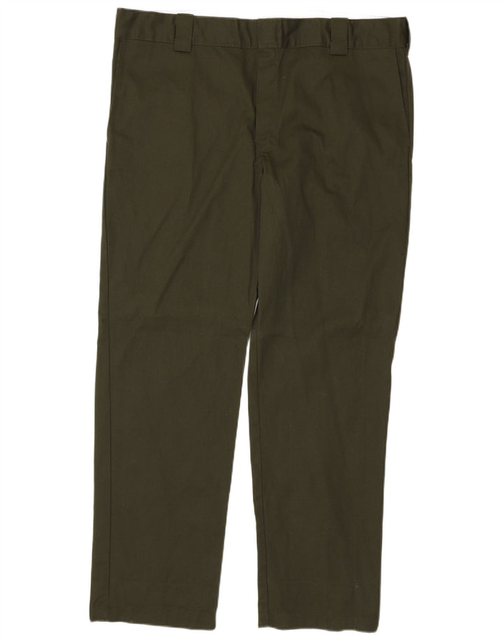 Męskie spodnie typu chino, slim, proste, DICKIES W38 L32 Khaki, poliester