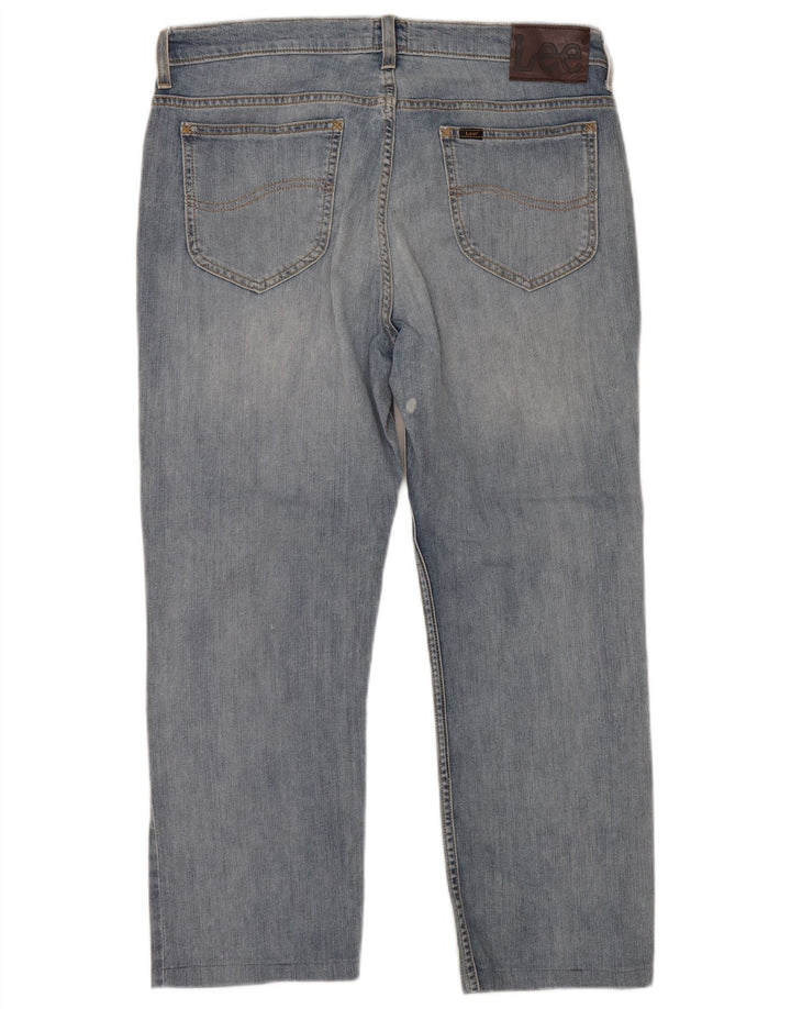 Damskie jeansy Lee Cropped W32 L24 Niebieskie