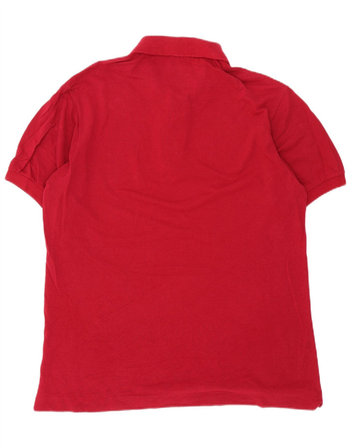 Męska koszulka polo Lacoste, rozmiar 5, duża, czerwona, bawełniana