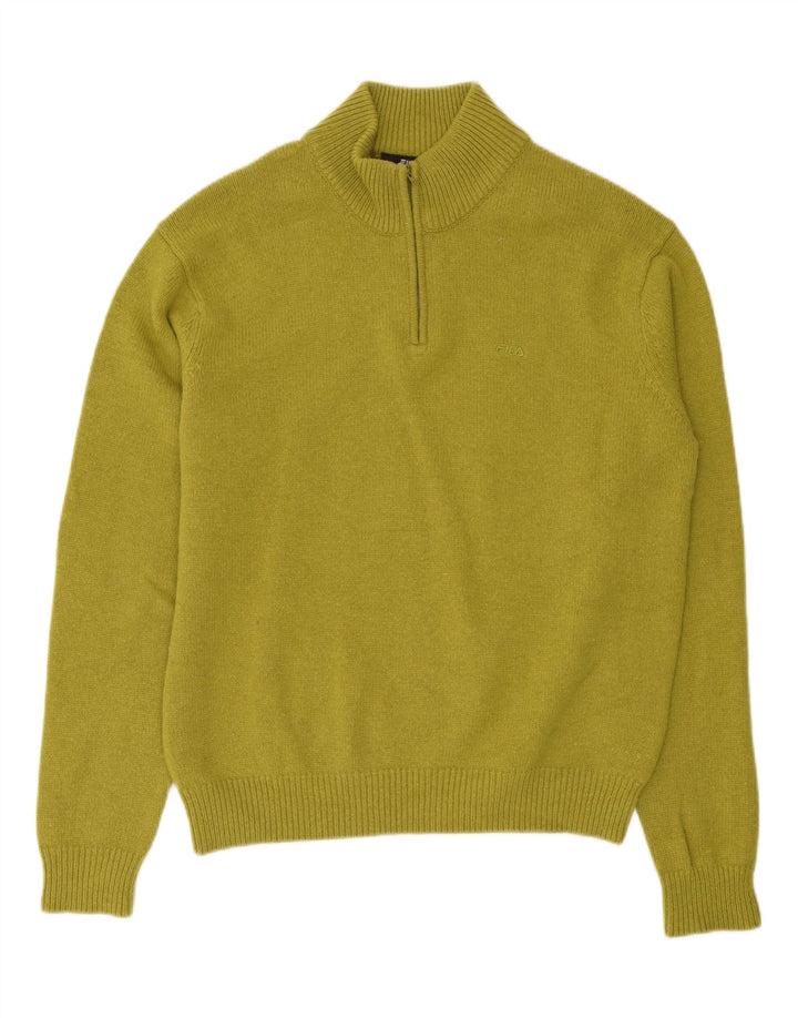 Męski sweter Fila z zamkiem błyskawicznym XL, wełna khaki