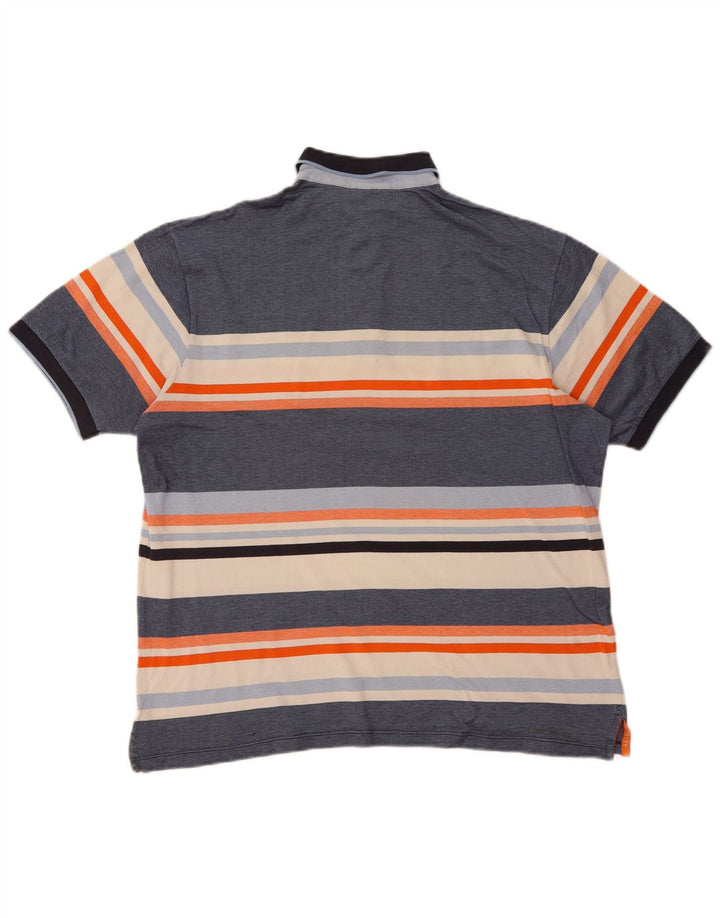 Męska koszulka polo Lacoste, rozmiar 6, XL, niebieska, z blokami kolorów