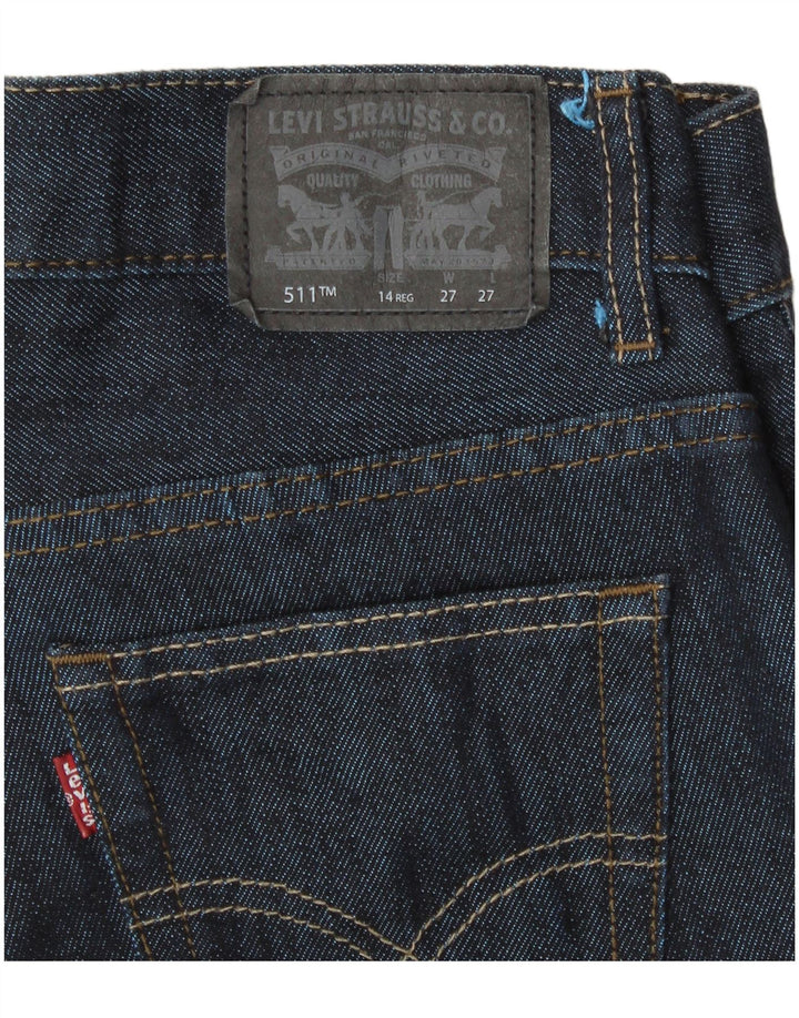 Dżinsy LEVI'S Dziewczęce 511 Slim 13-14 lat W27 L27 Granatowe