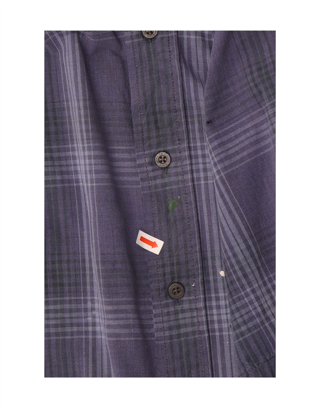 Męska koszula z krótkim rękawem Calvin Klein Jeans, duża, niebieska, bawełniana krata