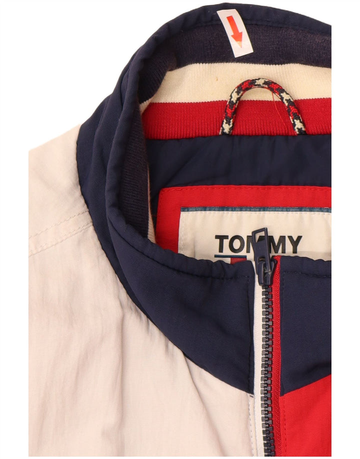 Męska kurtka bomberka Tommy Hilfiger UK 40, duża, wielokolorowa z blokami kolorów