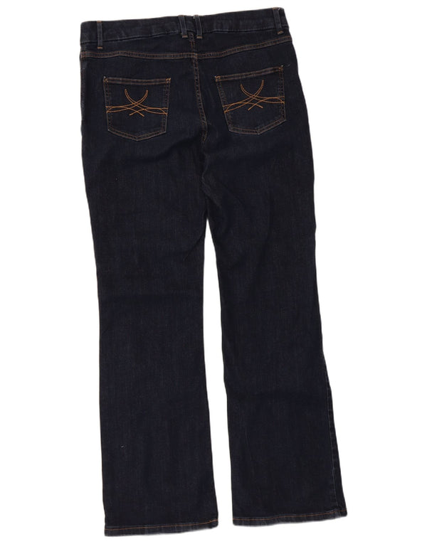 Marks & Spencer Damskie jeansy Bootcut UK 16 duże W34 L30 Granatowa bawełna