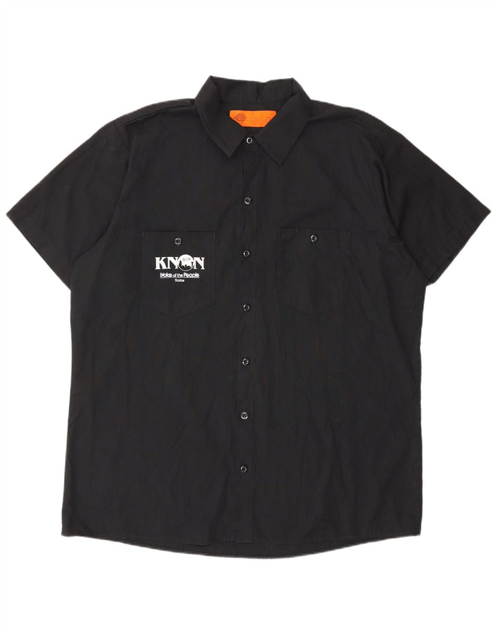 Męska koszulka z krótkim rękawem Dickies z grafiką, duży, czarny poliester
