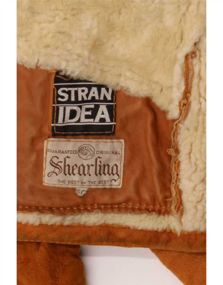 Vintage męska kurtka shearling IT 50 Large Beige