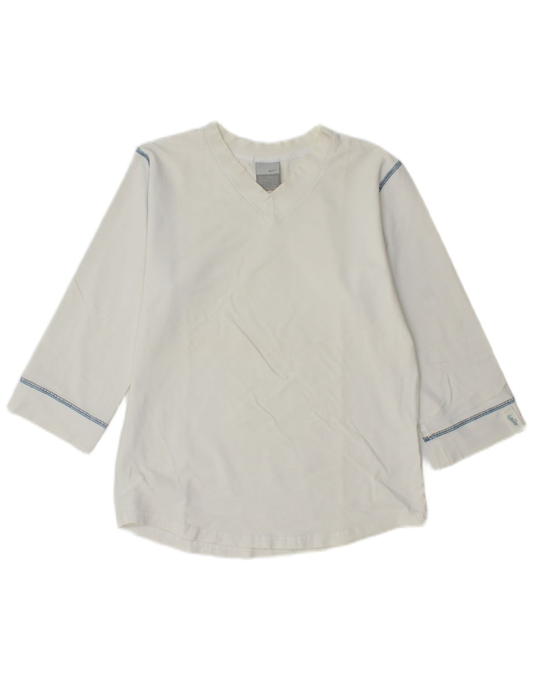 Damski top Nike z rękawem 3/4, UK 14/16, duży, biały