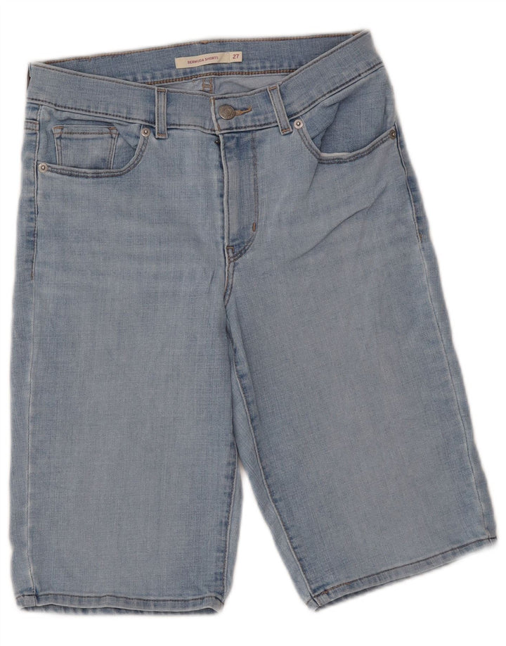 Damskie jeansowe bermudy LEVI'S W27, małe, niebieskie, bawełniane