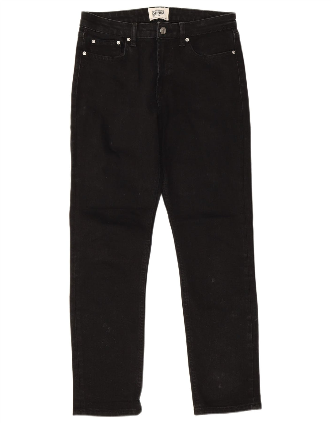 Damskie jeansy ZARA Trafaluc Slim W28 L27 Czarna bawełna