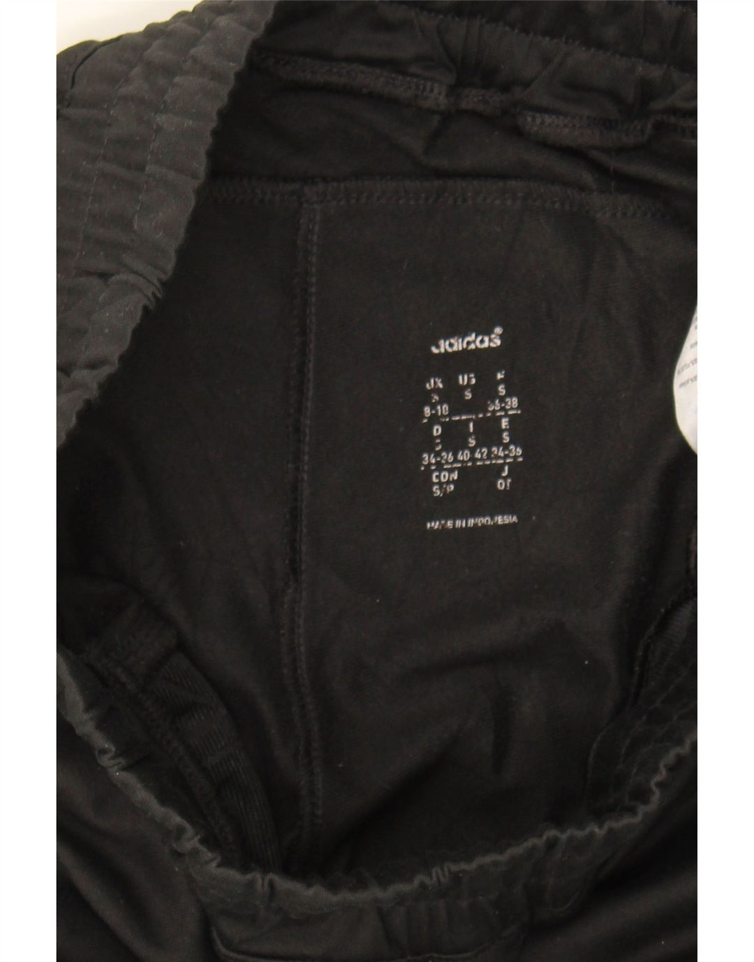 ADIDAS Womens Tracksuit Trousers UK 8/10 Small  Black Polyester Vintage Adidas and Second-Hand Adidas from Messina Hembry 