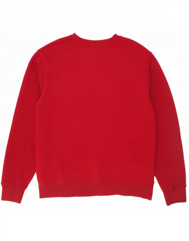 Męska bluza Reebok z grafiką, duża, czerwona, bawełniana
