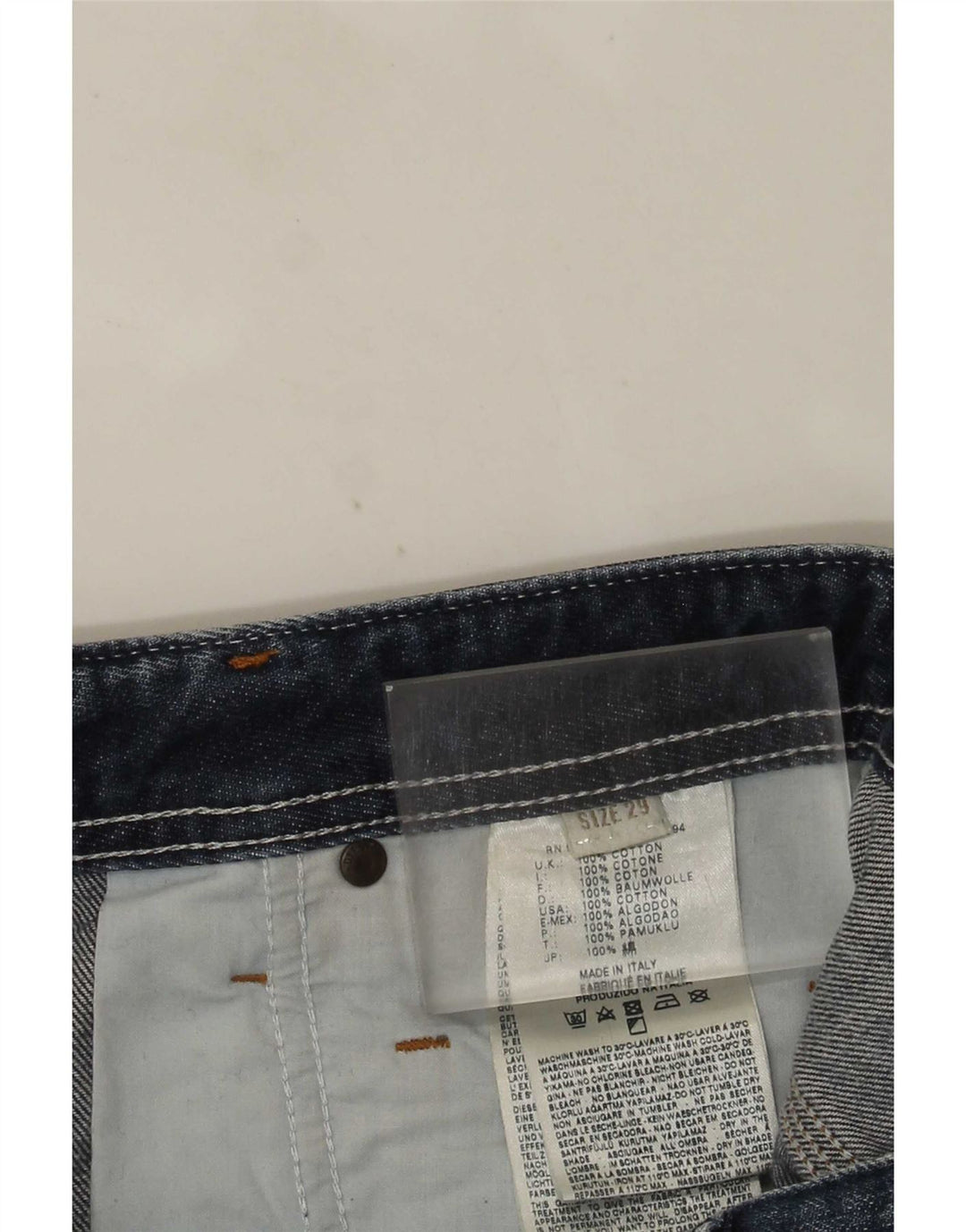 Męskie spodenki jeansowe Diesel w trudnej sytuacji W29, małe, niebieskie, bawełniane