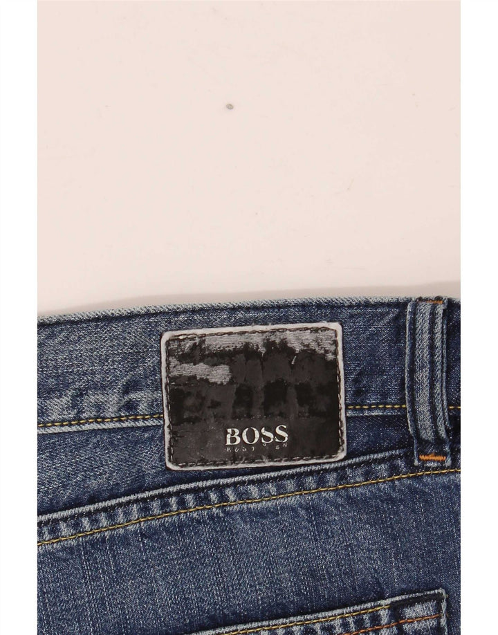 Luźne dżinsy męskie Hugo Boss W38 L30 Niebieskie bawełniane