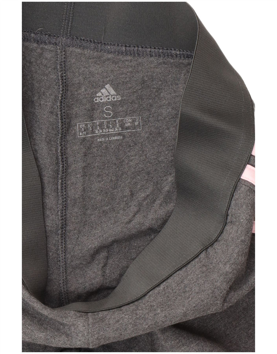 Legginsy Damskie Adidas UK 8/10 Małe Szare Bawełniane