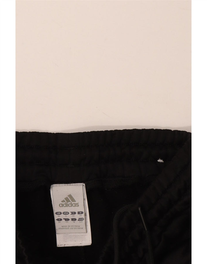 Damskie spodnie dresowe ADIDAS UK 10, małe, czarne, poliestrowe