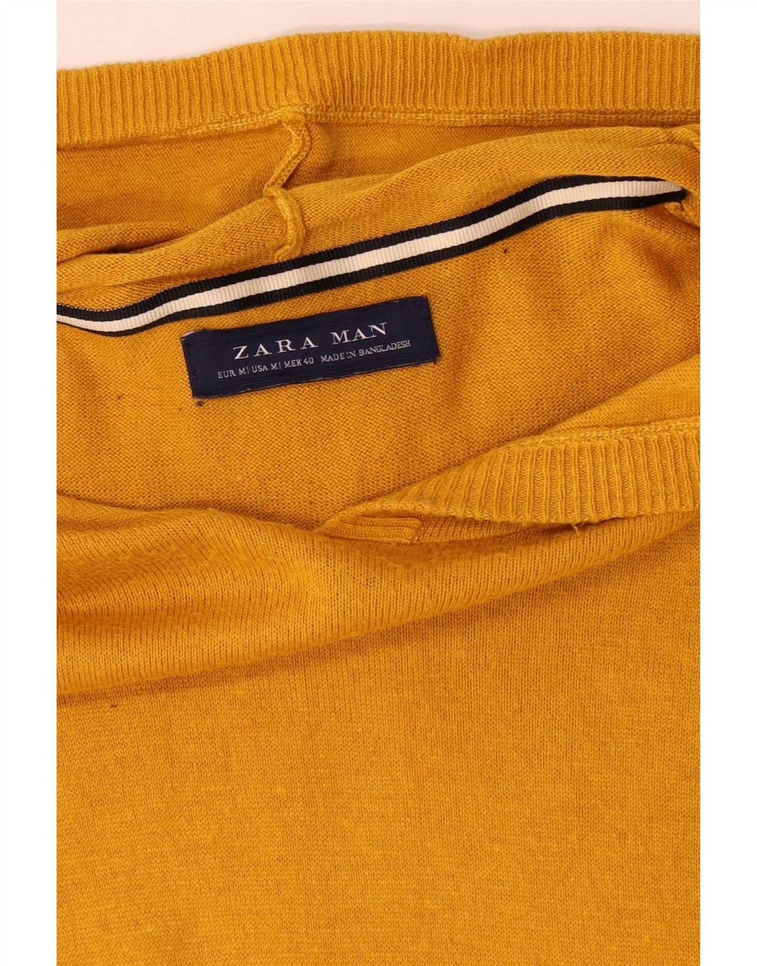 Męski sweter z kapturem Zara, średni żółty