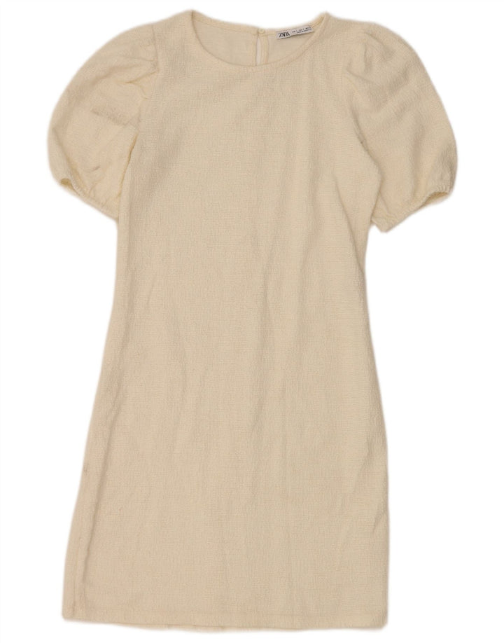 Sukienka damska Zara UK 8 Small, biała, bawełniana