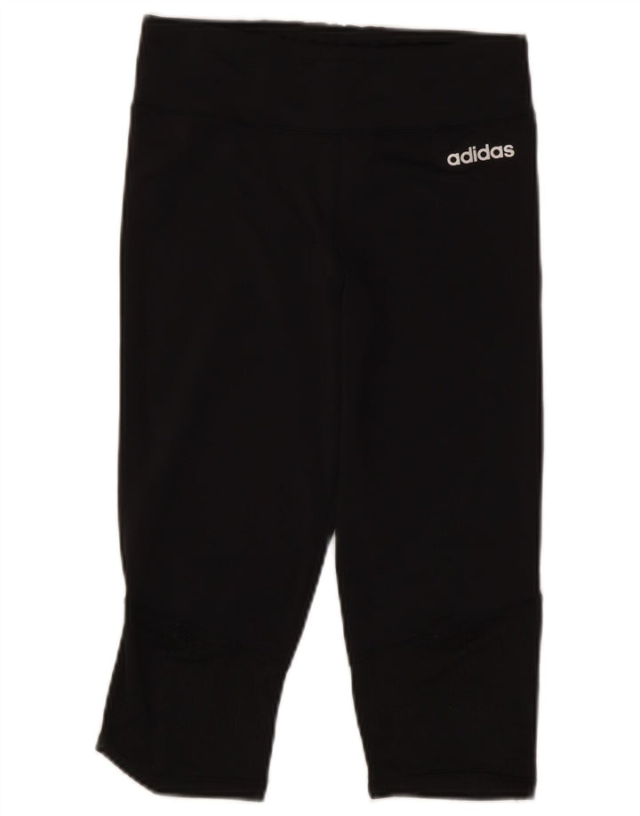 ADIDAS Boys Aeroready Capri Leggings 13-14 Years  Black