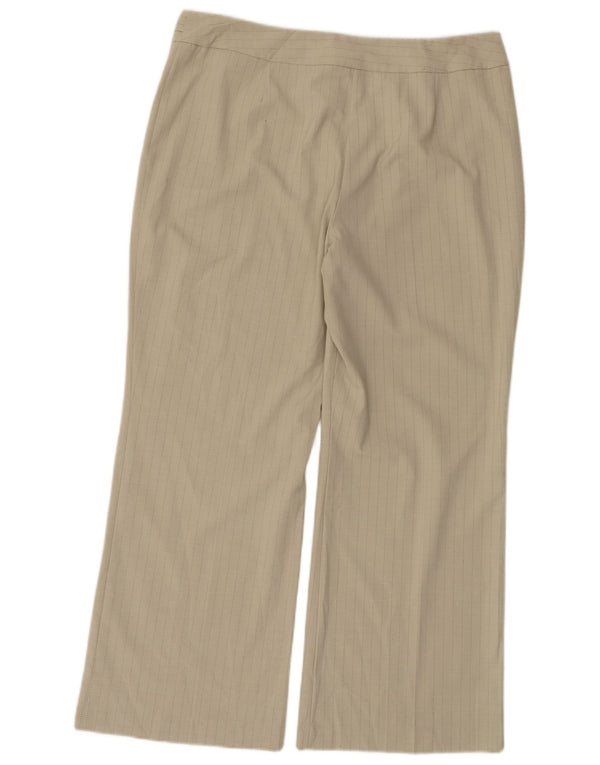 Spodnie damskie Marks & Spencer UK 16 Large W34 L28 Beżowe prążki