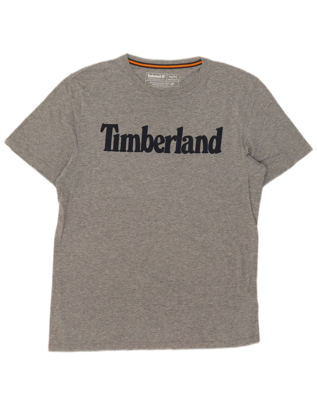 Męska koszulka Timberland o regularnym kroju z grafiką, średnia szara bawełna