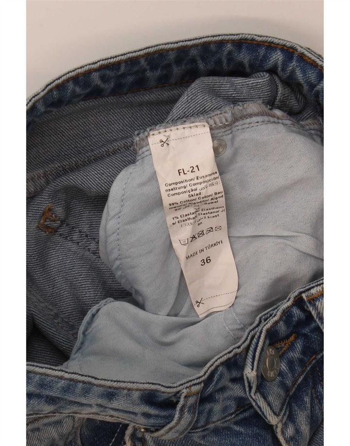 Vintage damskie jeansy rozkloszowane EU 36 małe W25 L32 niebieska bawełna
