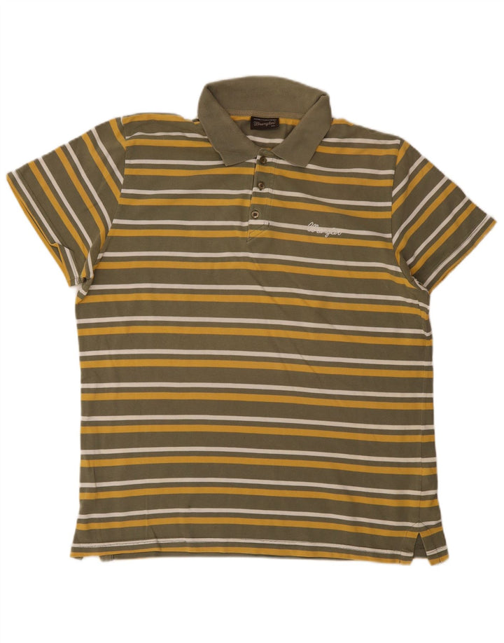 Męska koszulka polo Wrangler 2XL w kolorze khaki w paski