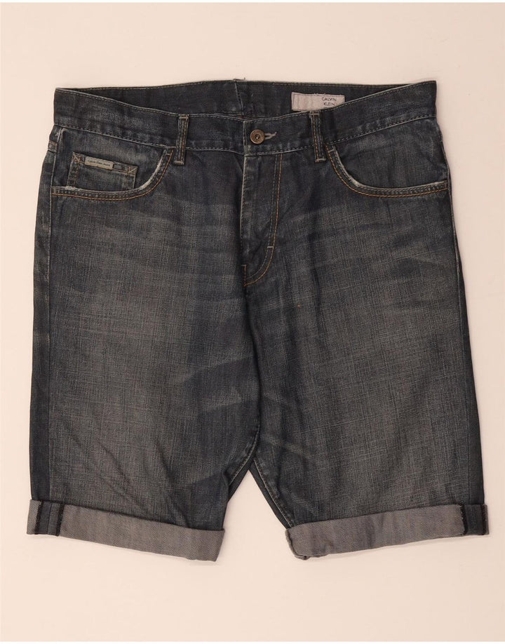 Męskie spodenki jeansowe CALVIN KLEIN W34, duże, niebieskie