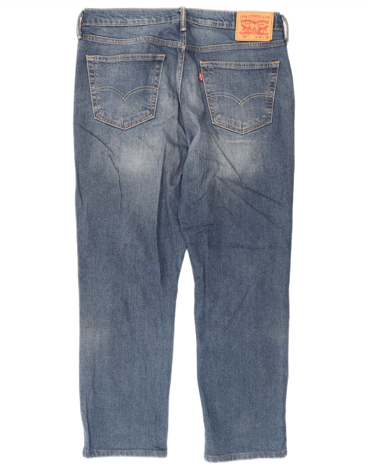 Męskie jeansy Levi's 541 Athletic Straight W34 L32 Niebieskie bawełniane