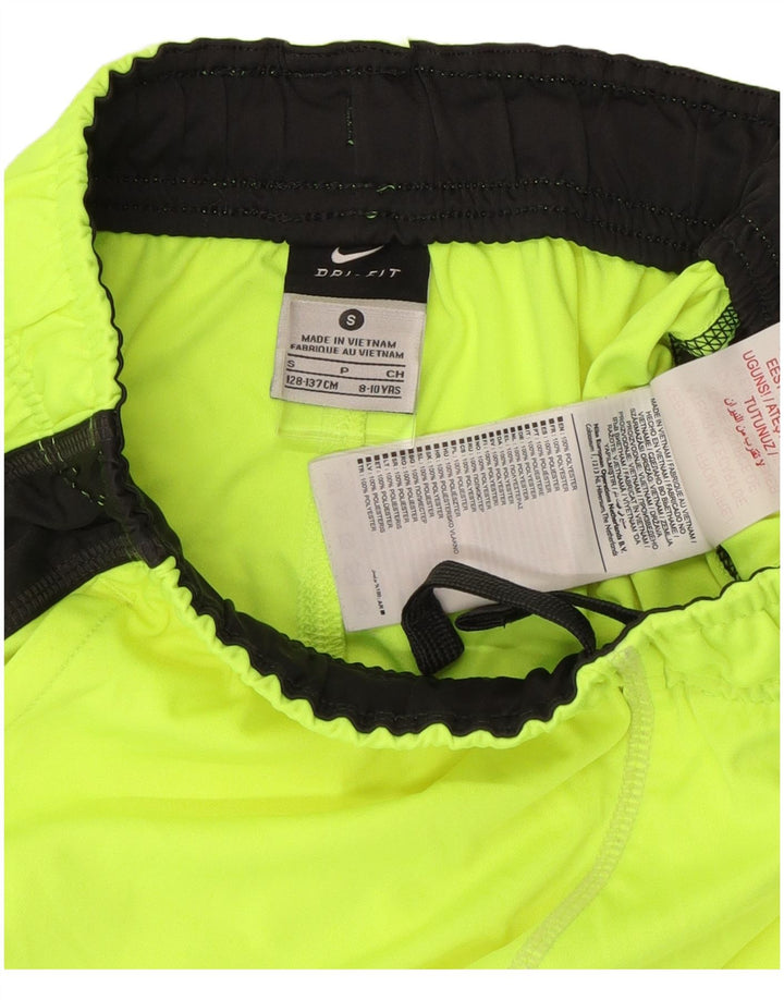 Chłopięce spodenki sportowe Nike Dri Fit 8-9 lat, małe, zielone, poliestrowe