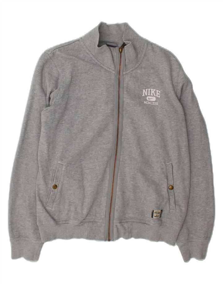 NIKE Womens Graphic Tracksuit Top Jacket UK 16/18 XL Grey Vintage Nike and Second-Hand Nike from Messina Hembry 