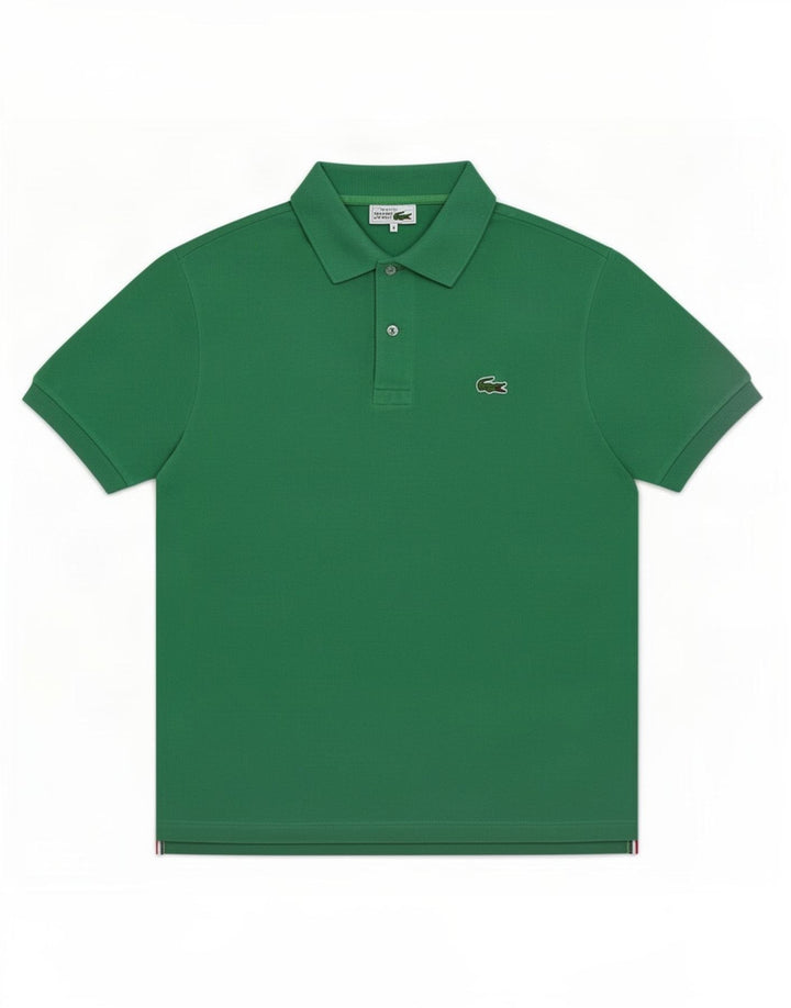 Męska koszulka polo Lacoste, średnia, zielona bawełna