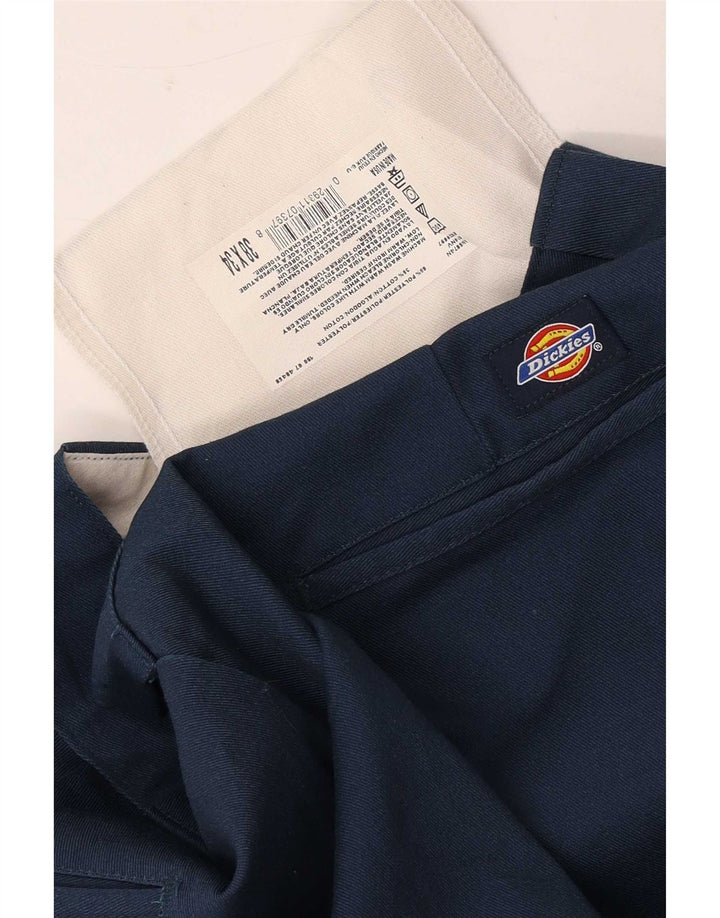 Męskie proste spodnie chino Dickies W38 L34 granatowy poliester