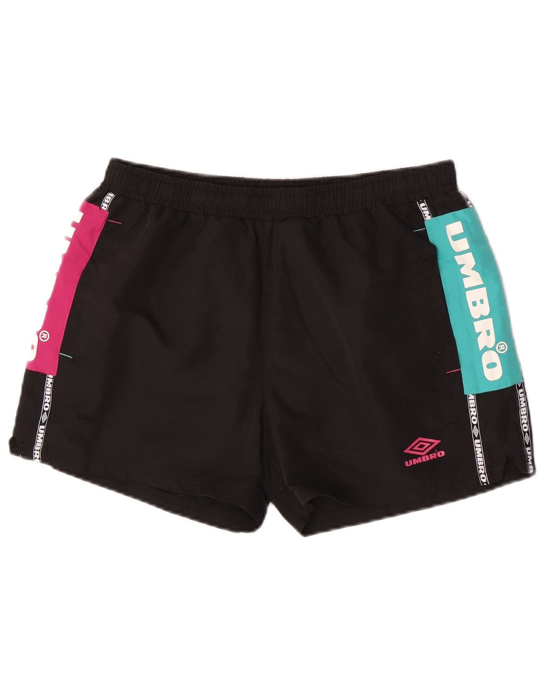 Męskie spodenki sportowe Umbro z grafiką, poliester w kolorze średniej czerni