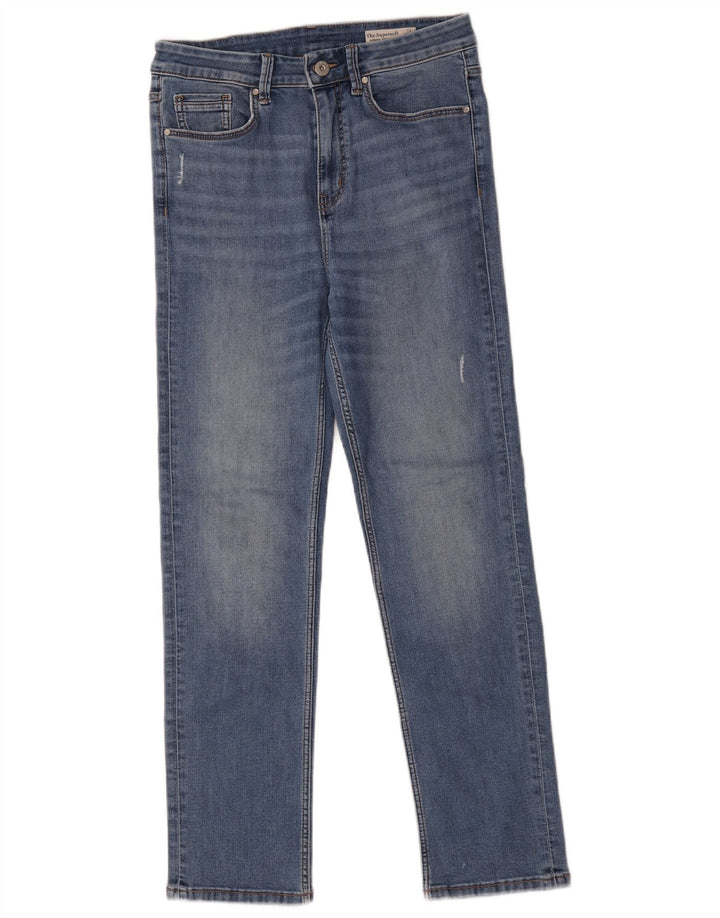Marks & Spencer Damskie Sienna Straight Jeans UK 12 Medium W28 L28 Niebieskie