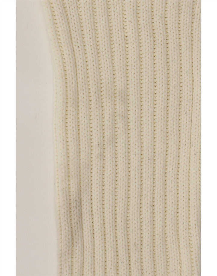 Damski sweter Zara Crop Oversize z golfem UK 10 Small White