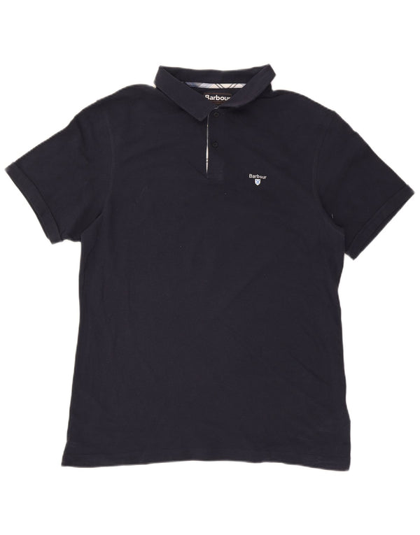 Męska koszulka polo Barbour XL, granatowa, bawełniana