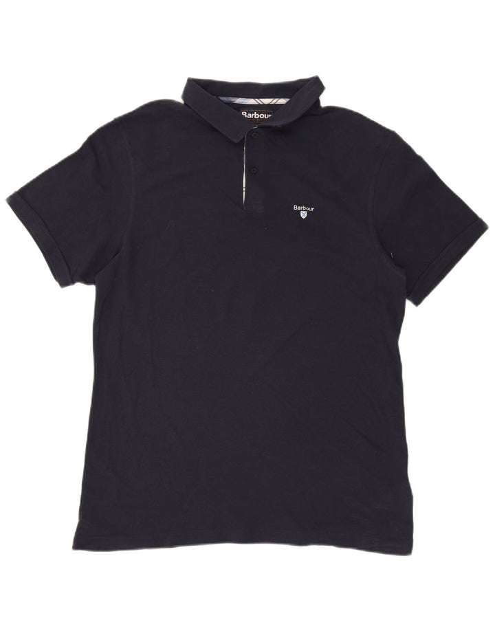 Męska koszulka polo Barbour XL, granatowa, bawełniana