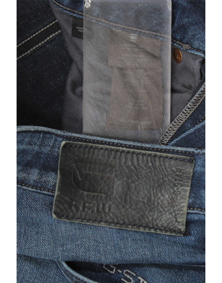 G-Star Raw Męskie dżinsy 3301 Slim W32 L34 Niebieska bawełna
