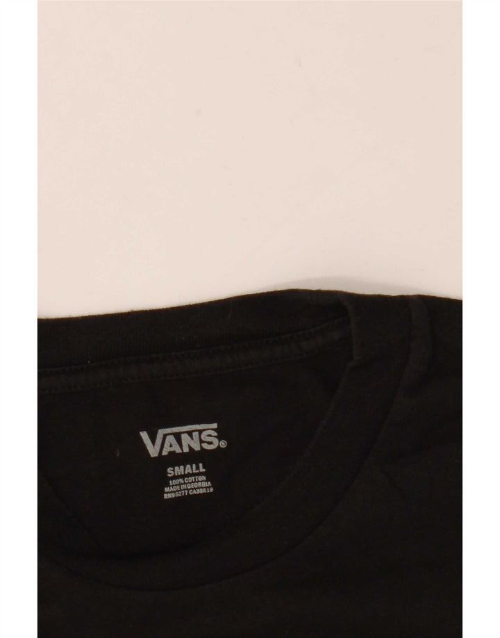 T-shirt męski Vans, mały, czarny, bawełniany