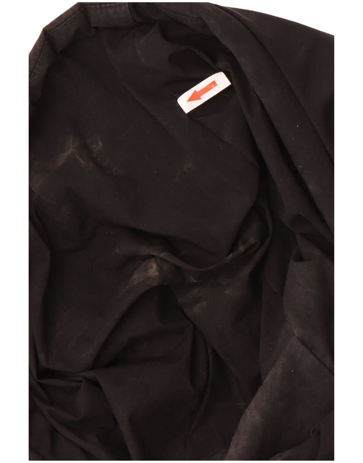 Damski ocieplany płaszcz z kapturem Dkny UK 18 XL, czarny poliester