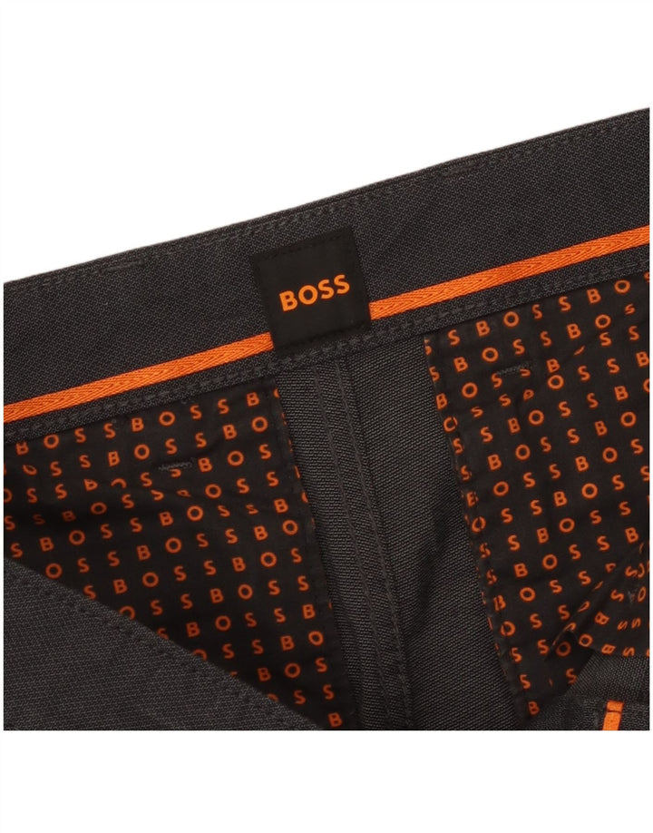 Męskie proste spodnie chino Hugo Boss W34 L32 szare