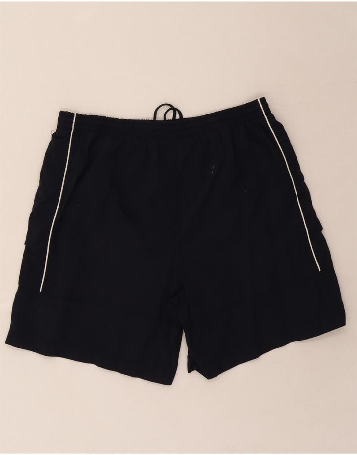 REEBOK Mens Sport Shorts Large Navy Blue Polyester Vintage Reebok and Second-Hand Reebok from Messina Hembry 